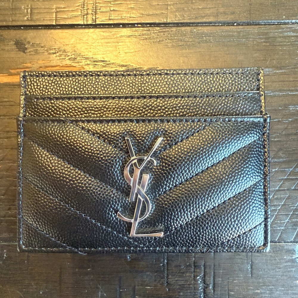 YSL Black Card Holder